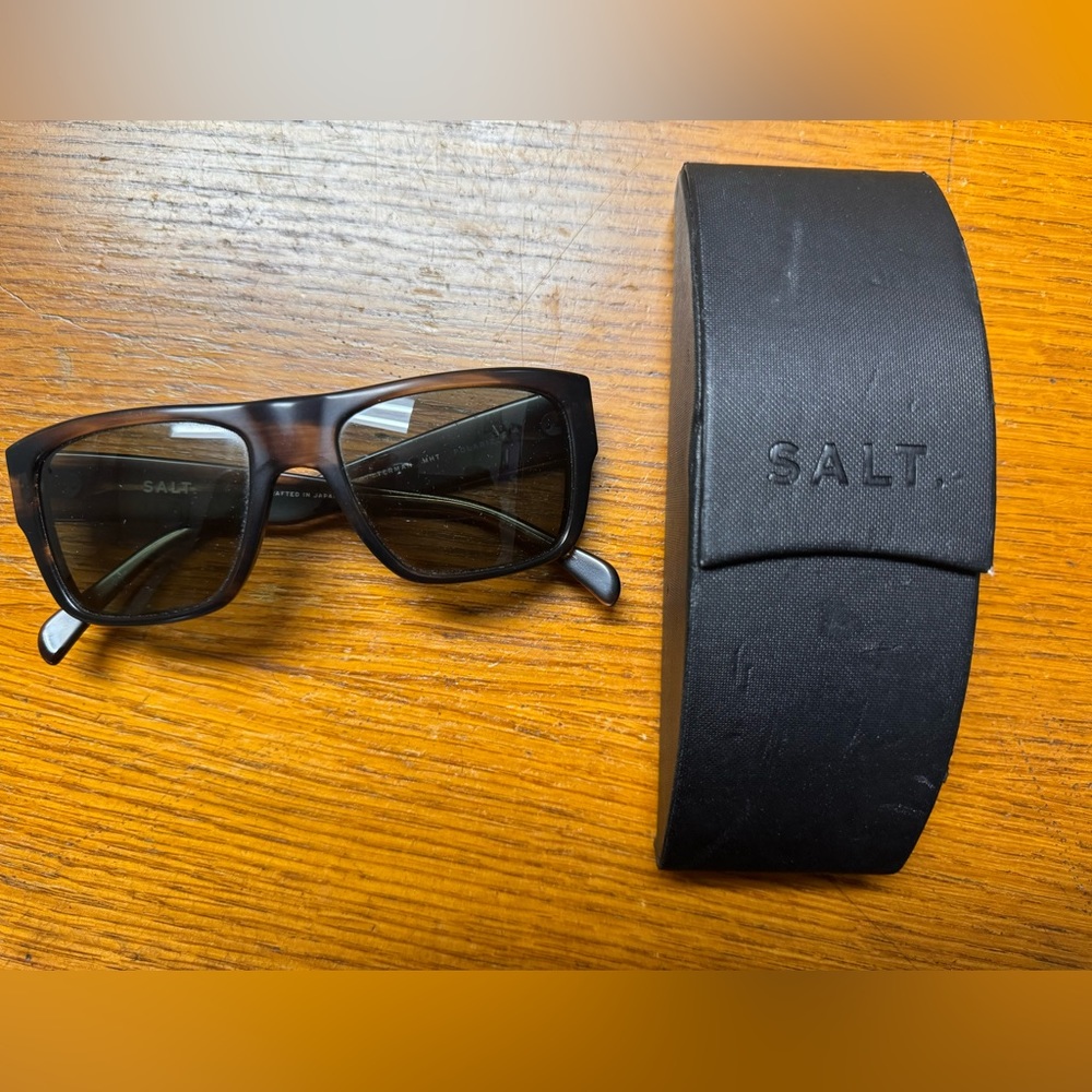 Salt polarized sunglasses.